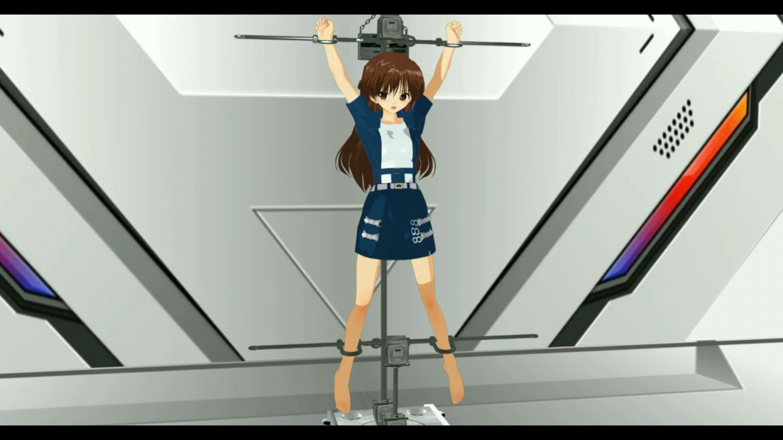 囚われた正義の美少女ヒロイン銀河警察アイ〜監禁○辱第一章-2