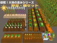 【3D素材】大地の恵みシリーズ 野菜・畑セットV...
