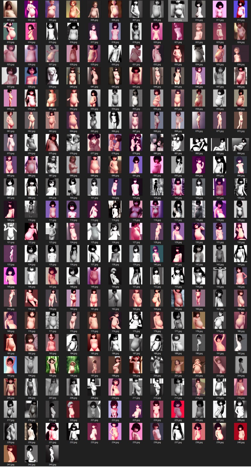 少女妊婦限定AI絵師への道 Vol.001のサンプル画像1