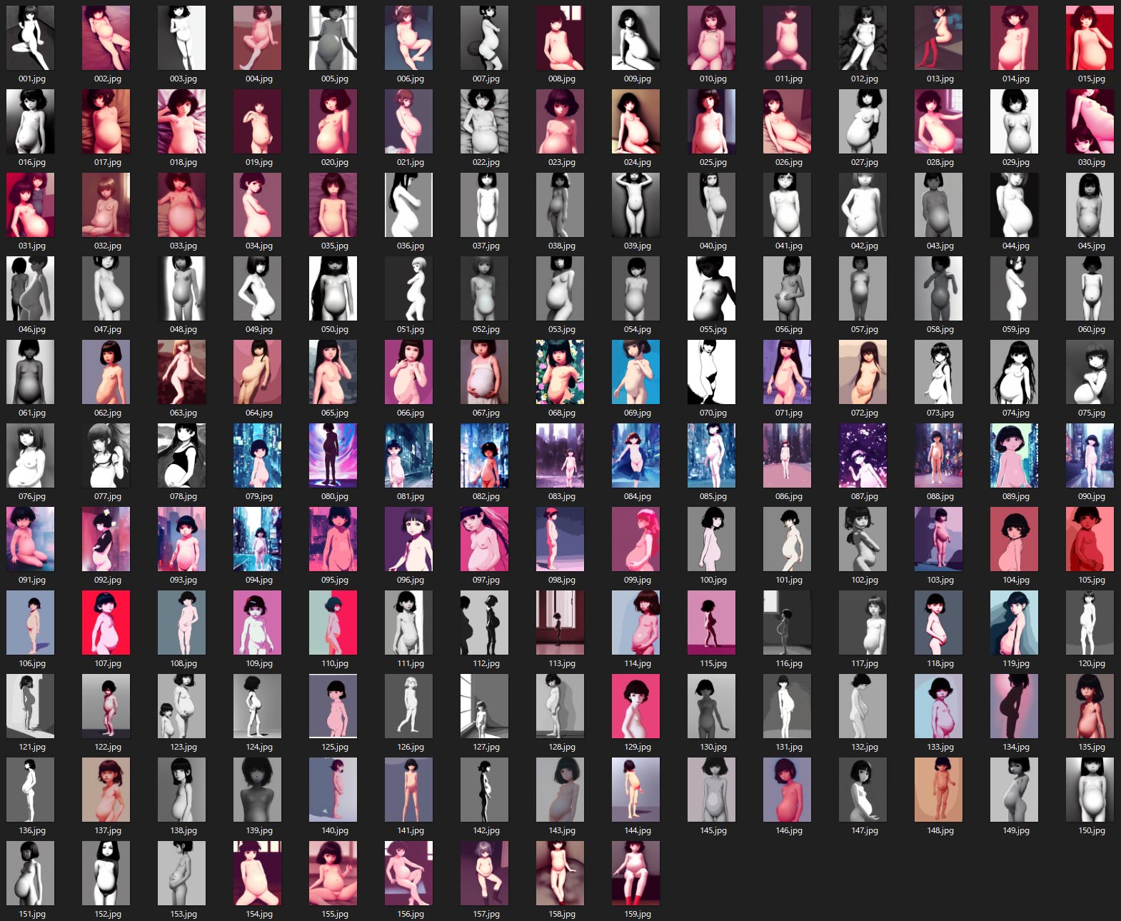 少女妊婦限定AI絵師への道 Vol.002のサンプル画像1