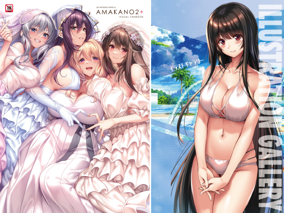 アマカノ2+ ビジュアルファンブックのタイトル画像