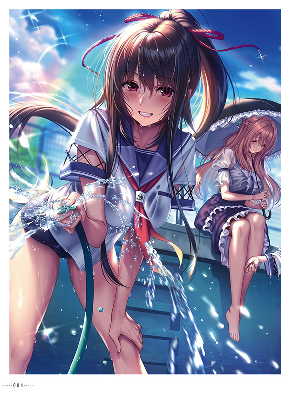 アマカノ2+ ビジュアルファンブックのサンプル画像1