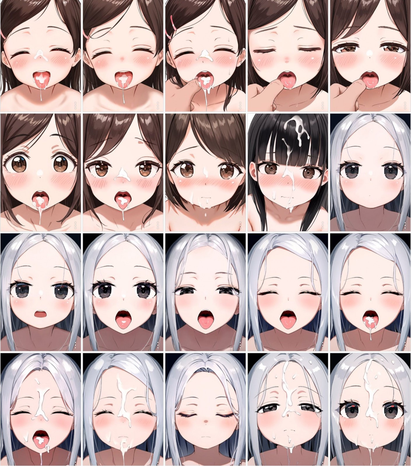 顔射用顔アップ やわらかい舌と顔射待ちの表情が画面いっぱいに【顔面アップ主観顔射(1)】【41枚】 ご購入 | なべゆき屋 | DiGiket