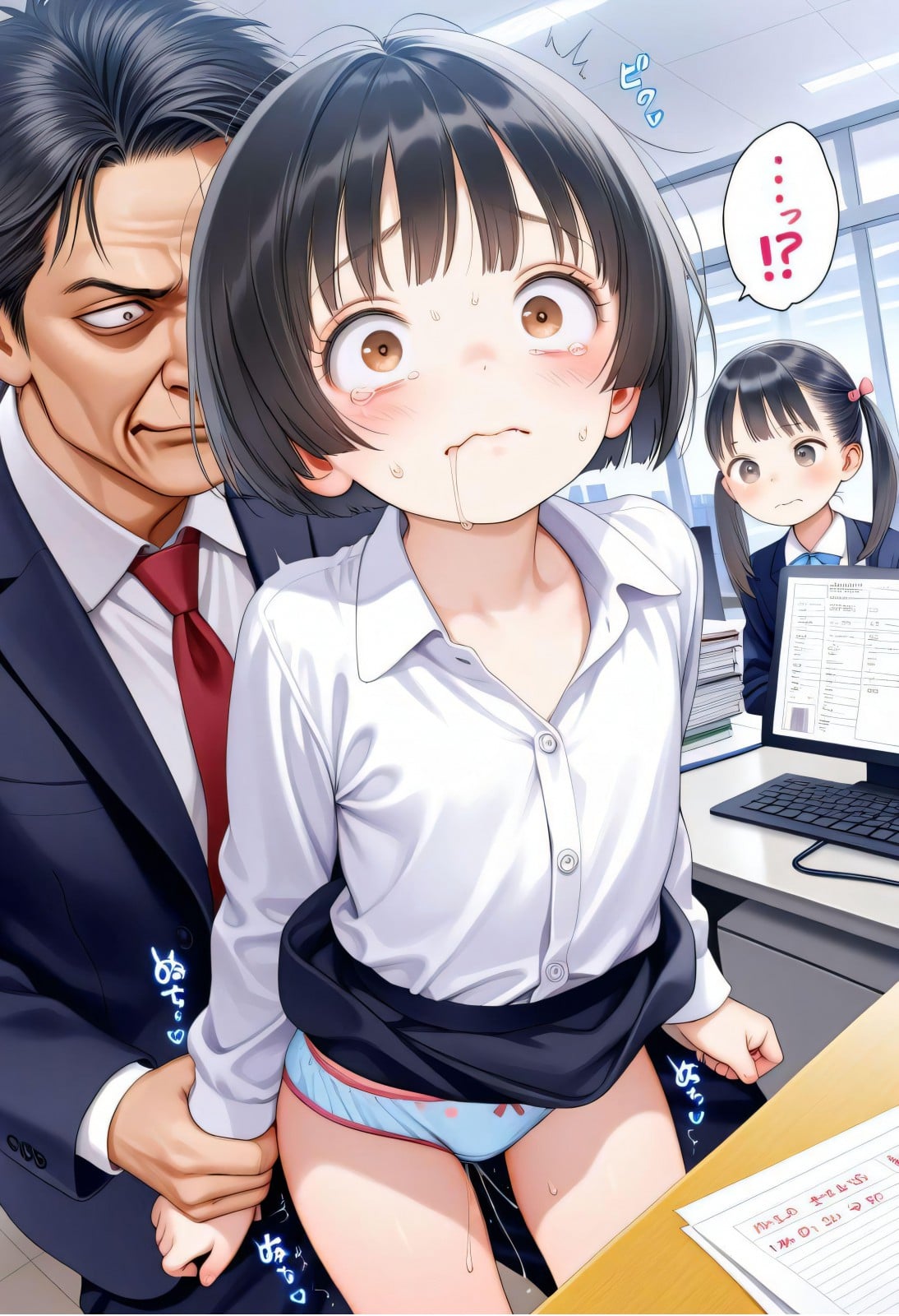 サンプル画像|会社見学に来た 上司の娘に教育を
