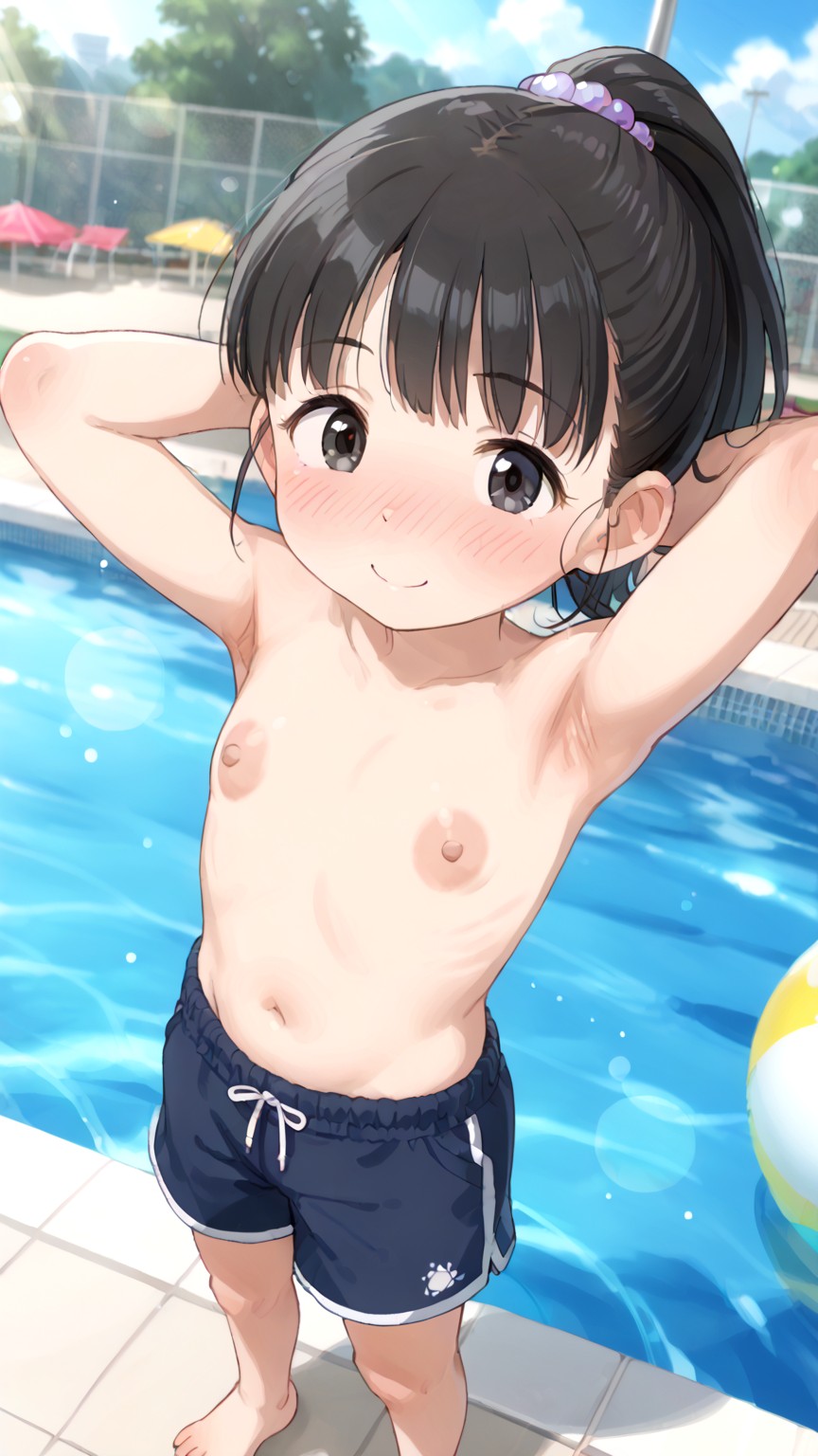 サンプル画像|舞ちゃん 大きすぎる乳輪を見守る撮影会 後編 pixiv未公開分を含む高解像度化CG集（4K ZIP形式JPEG）
