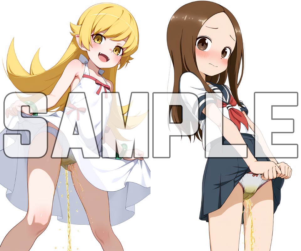 サンプル画像6|【エロCG/動画】オモシューAI おしっこお漏らしするヒロイン001【牡丹桜】