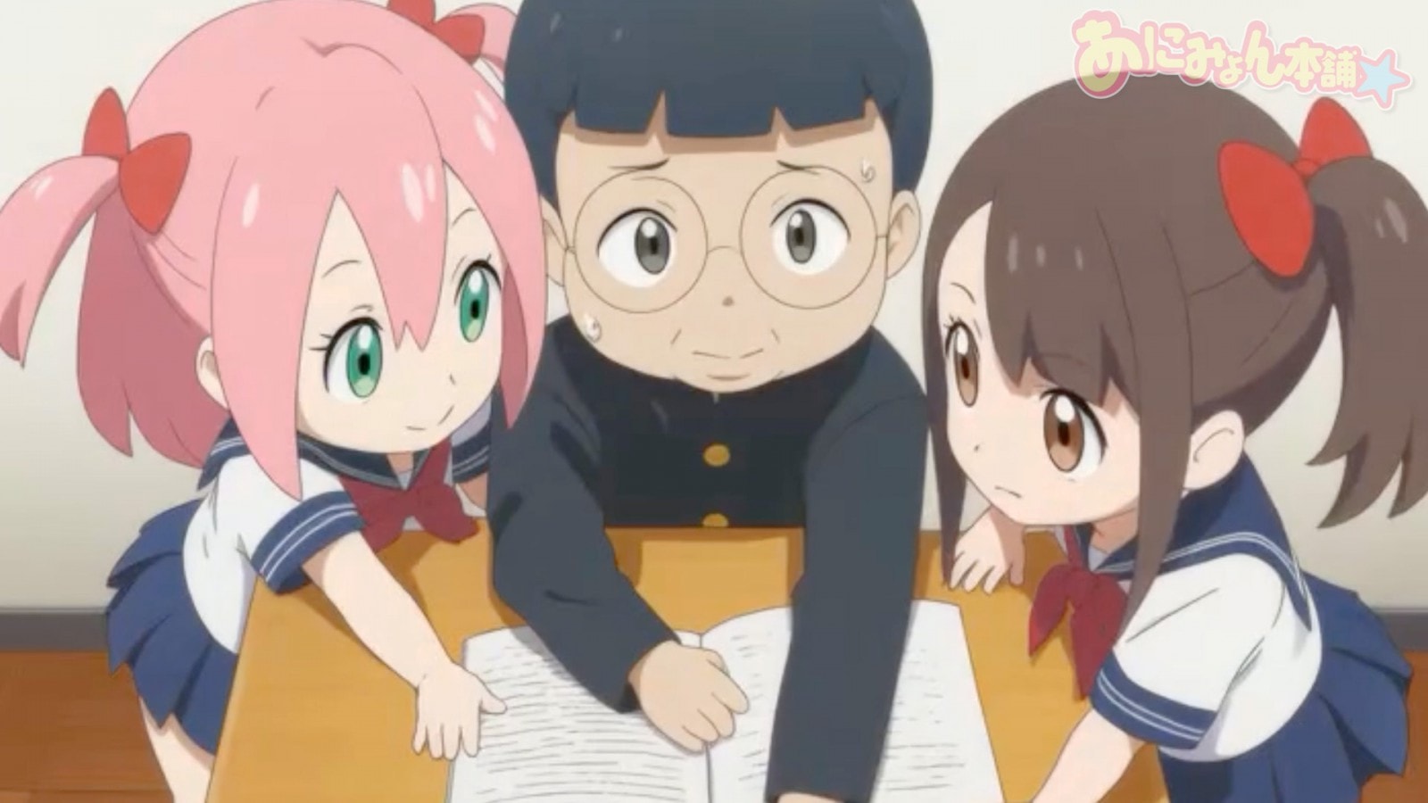 サンプル画像1|【エロアニメ】【フルボイスアニメ】クラスのオタクに勉強教わり中にパンツ丸見えな事に気付いてない娘Σ（゜Д゜）！【あにみょん本舗★】