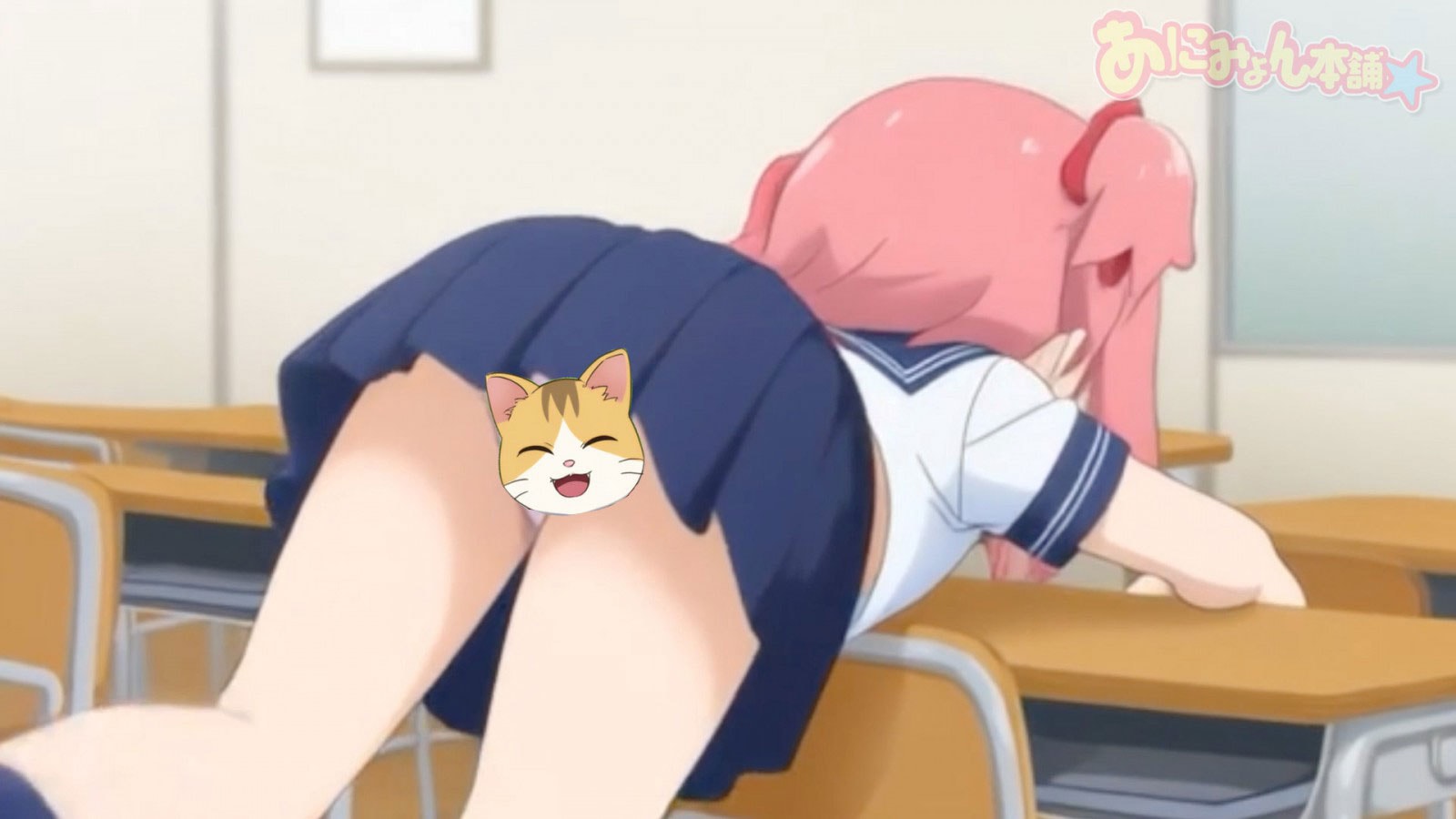 サンプル画像3|【エロアニメ】【フルボイスアニメ】クラスのオタクに勉強教わり中にパンツ丸見えな事に気付いてない娘Σ（゜Д゜）！【あにみょん本舗★】