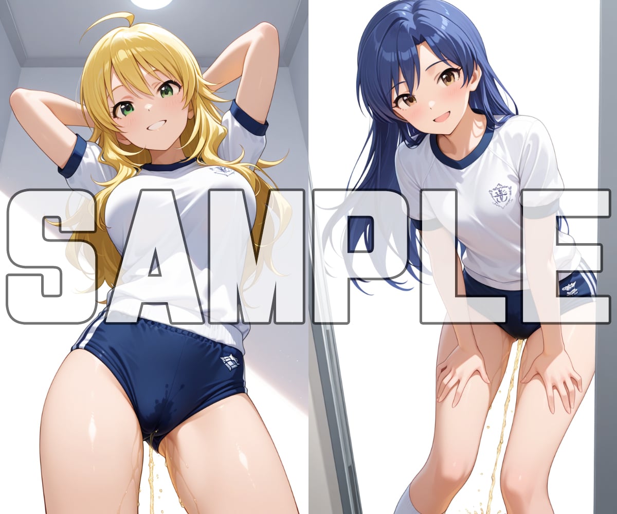 サンプル画像2|【エロCG/動画】ブルマお漏らし -アイドル○スター編-【牡丹桜】