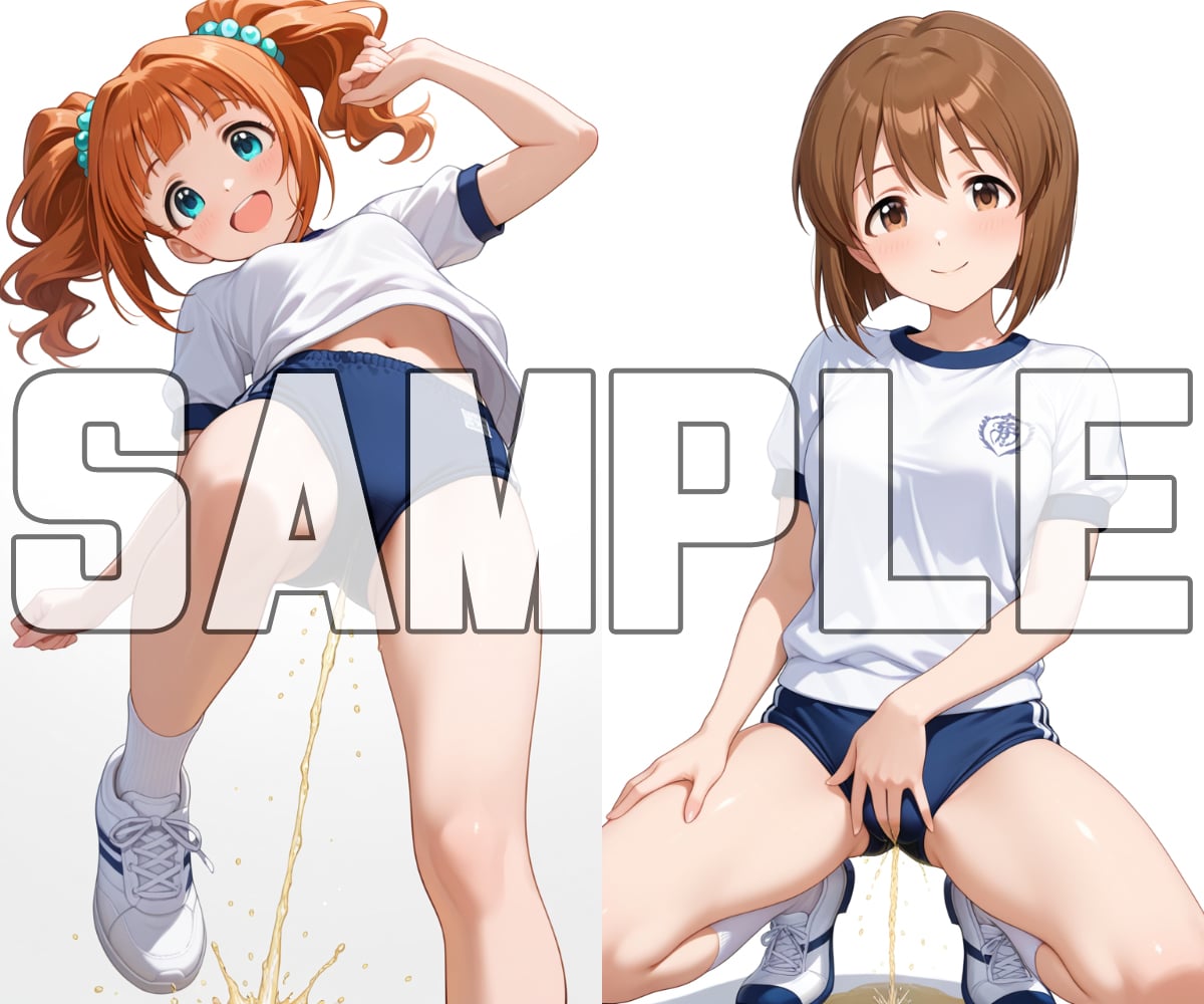 サンプル画像3|【エロCG/動画】ブルマお漏らし -アイドル○スター編-【牡丹桜】