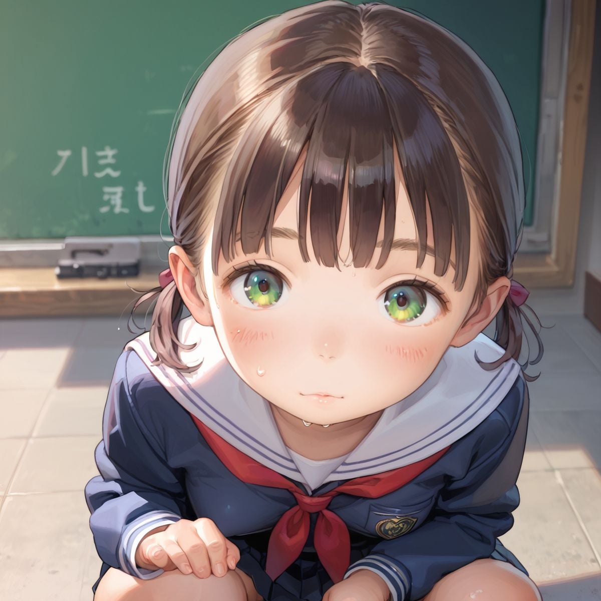 サンプル画像3|【エロCG/動画】ちっぱい娘の日常〜保健体育の授業〜01【ぷにあな】