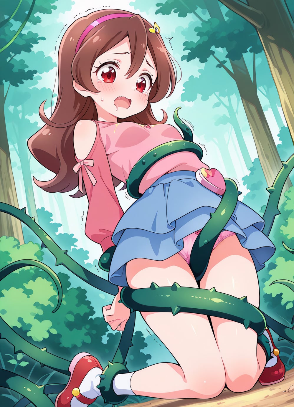 サンプル画像1|【エロCG/動画】咲○う○ちゃんと触手【うねを】