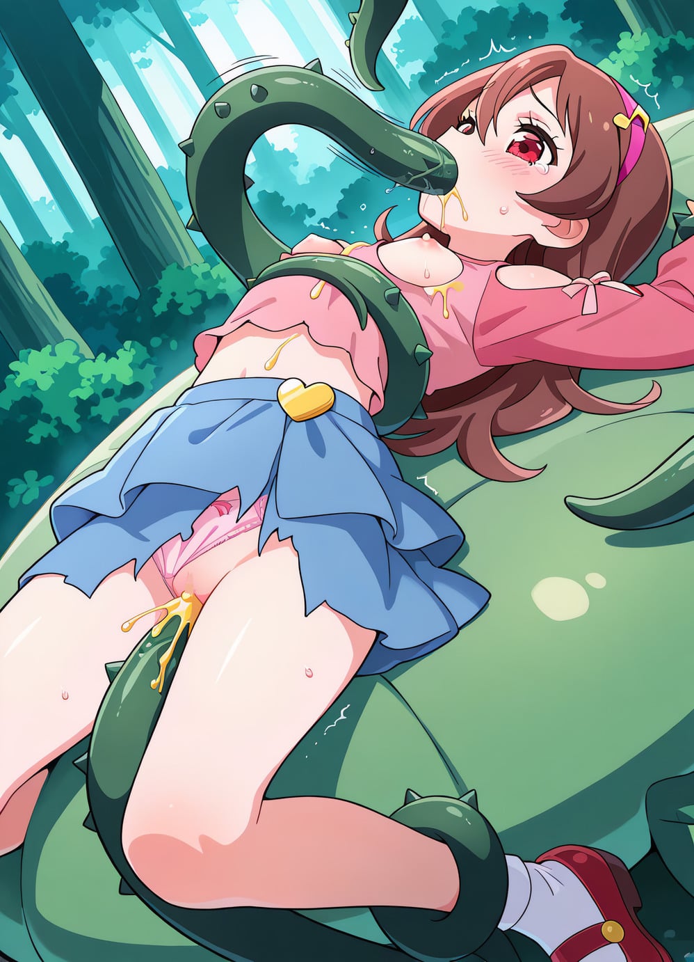 サンプル画像3|【エロCG/動画】咲○う○ちゃんと触手【うねを】