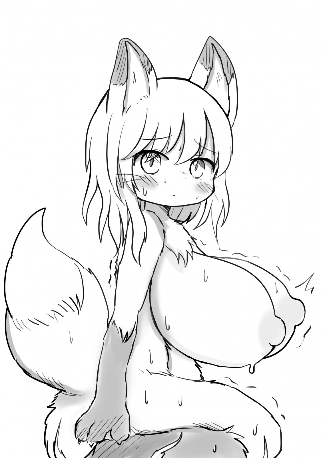 モノクロケモ化絵おまとめのサンプル画像3