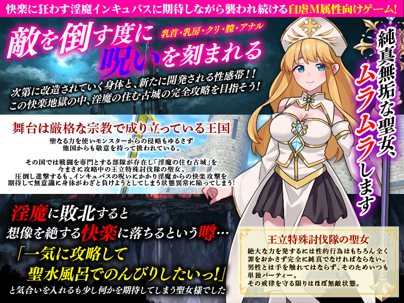 性感帯育成SLG インキュバスの呪いのサンプル画像2
