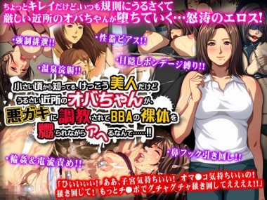 [ディーゼルマイン] の【小さい頃から知ってる、けっこう美人だけどうるさい近所のオバちゃんが、悪ガキに調教されてBBAの裸体を嬲られながらアヘるなんて……!!】